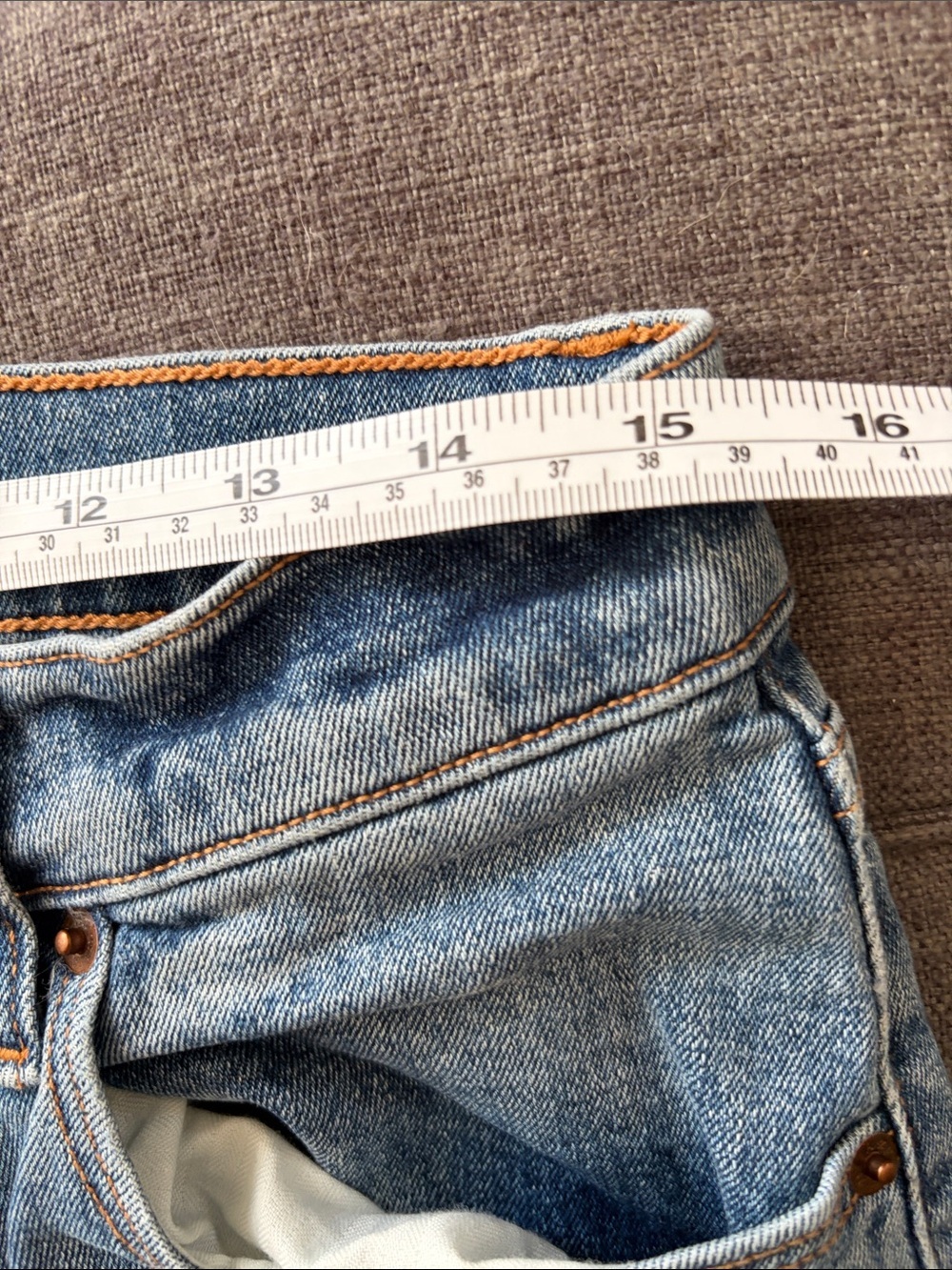 Abercrombie & Fitch the slim straight ultra high rise Jeans 31/12L curve love - Picture 5 of 16
